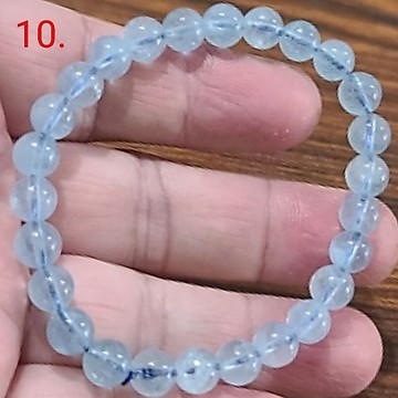 海藍寶 手鍊 手環 手珠 7mm 天然 ❤水晶玉石特賣#R032-4