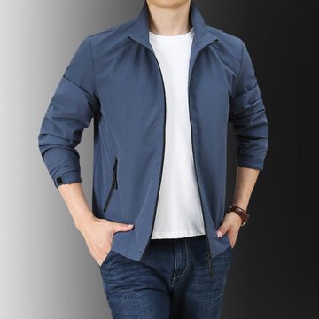 春秋外套男春秋季中年爸爸裝休閑夾克外套男2022春款上衣戶外款