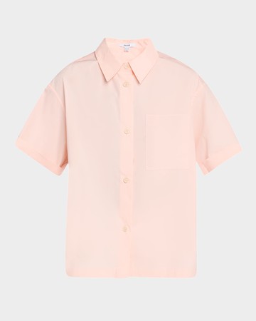 Jordan Boxy Button-Down Cotton Shirt