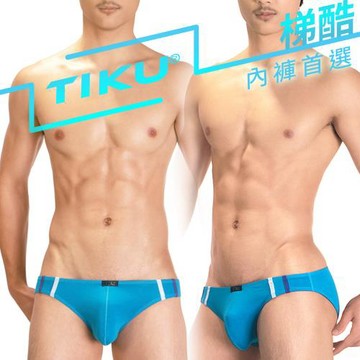 TIKU 梯酷 - 幻彩呼吸系列 竹纖維低腰三角男內褲 -藍色 (LH1226)