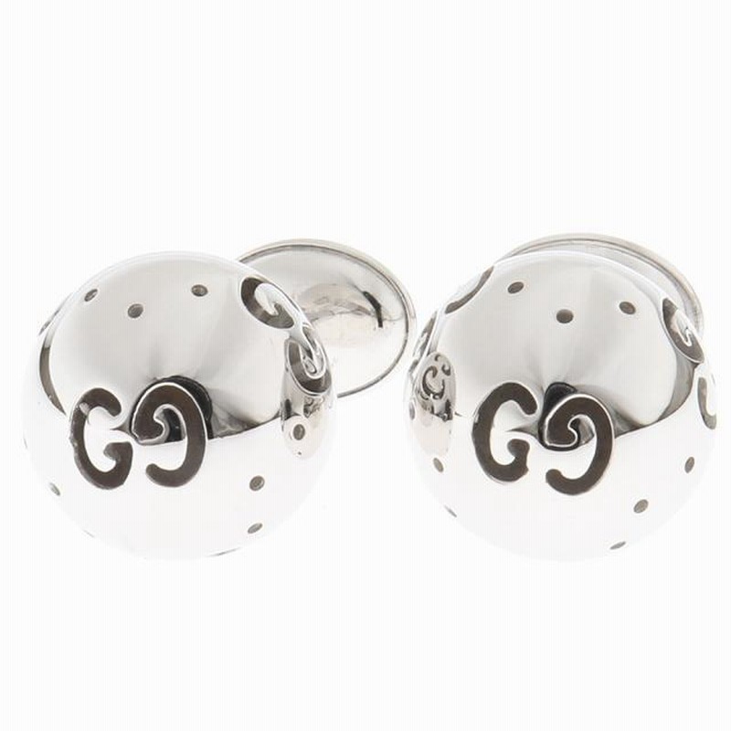 GUCCI K18 WHITE GOLD K18 スタッドピアス