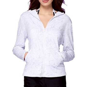 Summer love 夏之戀 連帽長袖外套 聚酯纖維83% 彈性纖維17%  大  白色