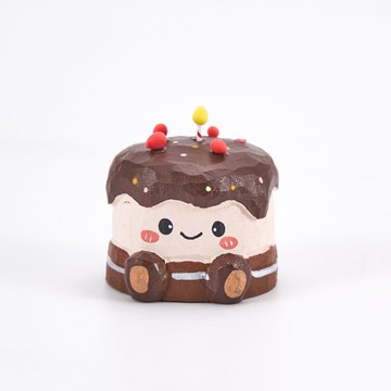Cakey 在幸福時刻中的小蛋糕木雕