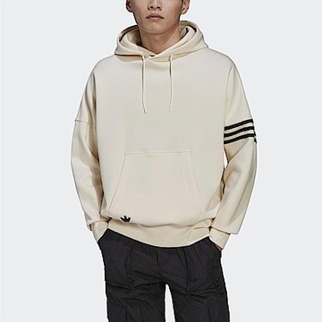 Adidas New C Hoodie HM1870 男 連帽上衣 帽T 運動 休閒 刷毛 寬鬆 舒適 國際版 米