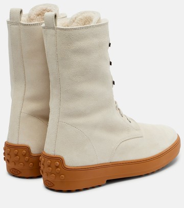 Tod's Winter Gommino suede lace-up boots