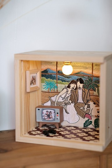 刺繡袖珍屋-小木屋