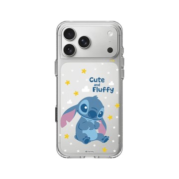 iPhone 17 Pro Max Clear Case（相機按鈕） 透明 - 迪士尼-史迪奇 Disney Stitch - 史迪奇 - 毛茸茸超可愛