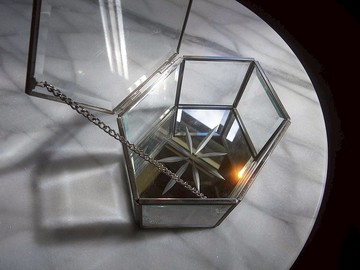 【老時光 OLD-TIME】早期二手精緻玻璃珠寶盒