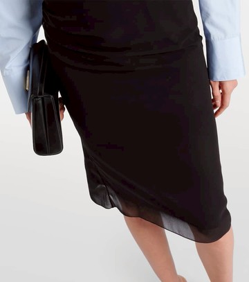 Prada Georgette midi skirt