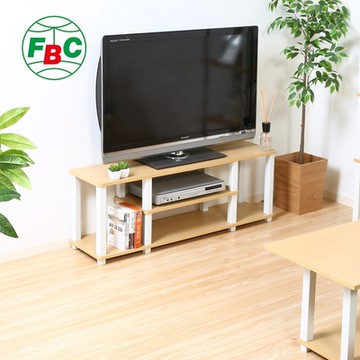 日本FUJI BOEKI 方管工業風開放式電視櫃(寬110cm)-DIY-多色可選