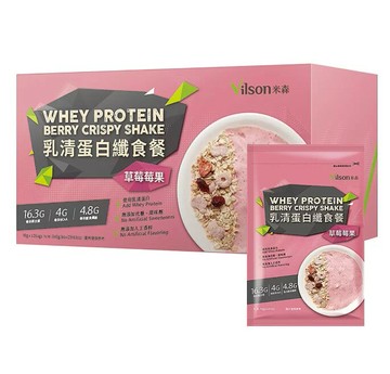 米森 乳清蛋白纖食餐 草莓莓果 70公克 X 12包 * 2組