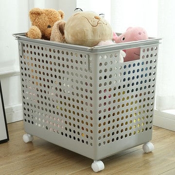 臟衣籃臟衣簍 收納筐小推車臟衣簍大號特大號帶輪子零食玩具瑜伽墊整理籃忙碌筐