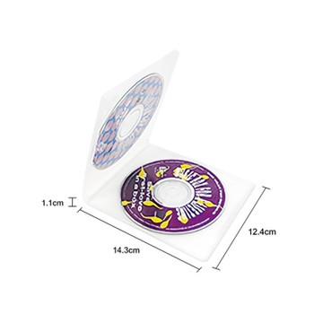 【W.I.P 台灣聯合】CD保存片 可放2片 14.3x12.4x1.1cm / 個 NO.NC026