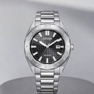 CITIZEN 星辰錶 光動能 八角形 日期 夜光 男錶 手錶-BM7630-80E