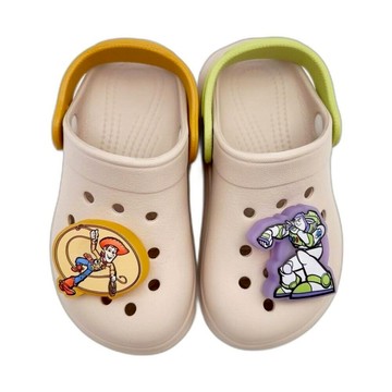 Disney 迪士尼 兒童款洞洞電燈發亮休閒鞋 T25809 1雙  160mm  奶茶色