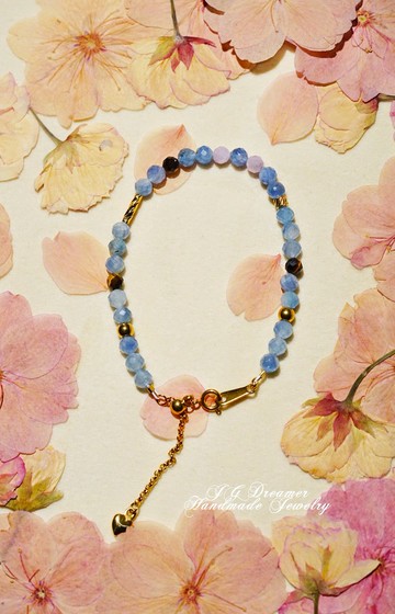 純手工製作藍晶石寶石手鏈