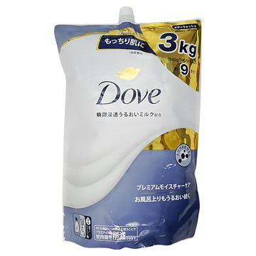 Dove 多芬 高保濕沐浴乳 補充包 3kg  1袋