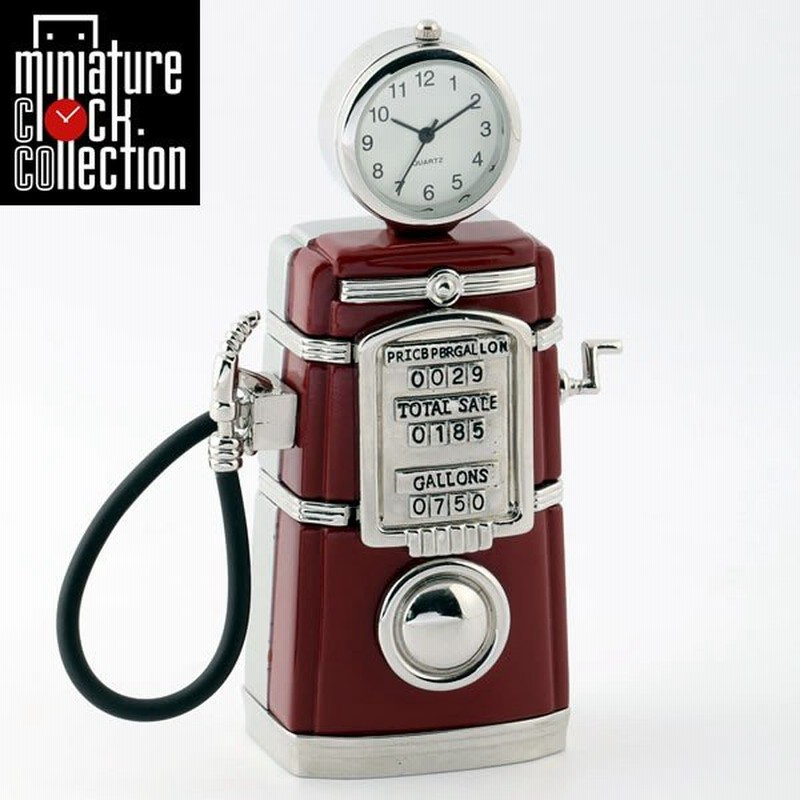 ミニチュア クロック 置時計 給油機型 日本製クォーツ おしゃれ 小さい アナログ 卓上 インテリア デザイン かわいい 雑貨 レア アイテム ギフト C3186 Rd 通販 Lineポイント最大0 5 Get Lineショッピング