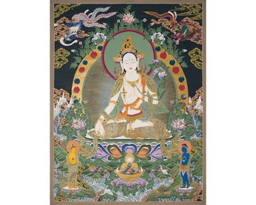 白度母傑作－手繪健康與活力女神像
