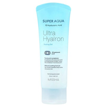 Missha, Super Aqua 系列 Ultra HyaIron 去角質凝膠，3.38 液量盎司（100 毫升）