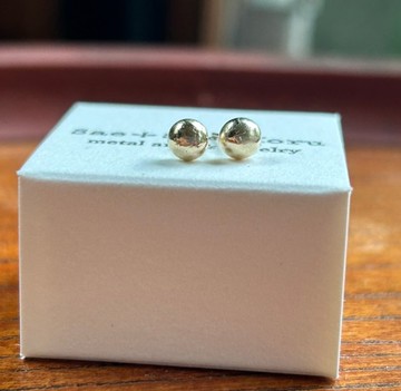 K10 ◇ 熔金 10K 耳環 ◇ K10 Stud (單只~)