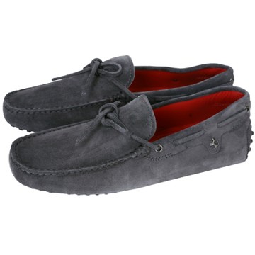 TOD S FOR FERRARI GOMMINO 麂皮豆豆休閒鞋(灰色/展示品)