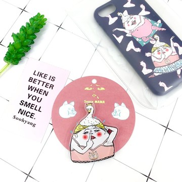 豬鼻女 造型手機氣囊支架 手機架