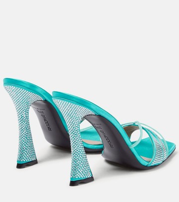 D'Accori Lust embellished satin mules