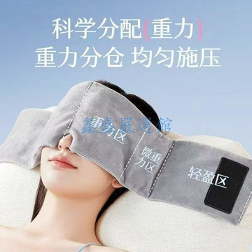 💖臺灣-出貨💖重力頭巾助眠緩解焦慮睡眠眼罩遮光放鬆舒適秋冬男女閉光YU93
