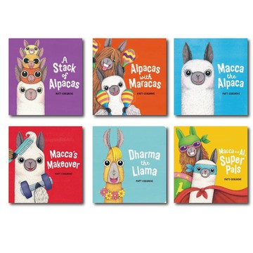 【精選組合】Matt Cosgrove - 羊駝 Macca Alpaca {共6本} (含StoryPlus App音檔) / Matt Cosgrove / Scholastic出版社旗艦店