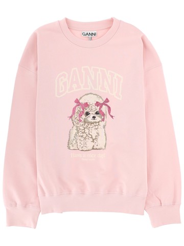 ganni "poodle" sweatshirt
