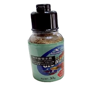 AQUAGROW初生小魚魚飼料 孔雀魚飼料 小型魚飼料 小魚飼料 魚飼料 便宜飼料 小罐飼料 粉狀飼料 30g