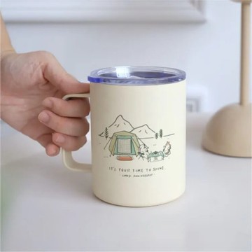 日常水杯【品牌不鏽鋼保溫隨行杯350ml】輕鬆補水好夥伴