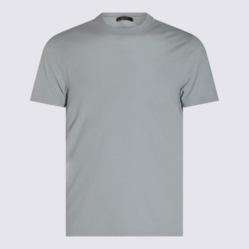 Zanone Light Blue Cotton T-shirt