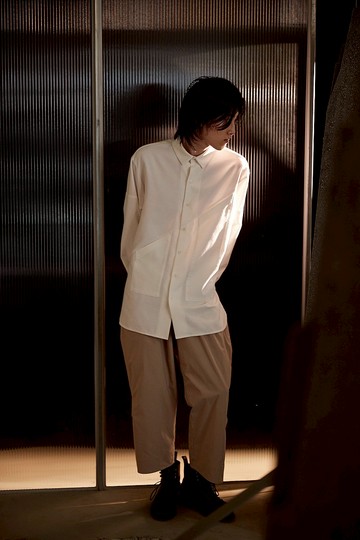 雙層袖口袋襯衫