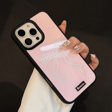 蝴蝶结鎏金适用苹果16promax手机壳iPhone15plus保护套2025新款14少女心13甜美12气质清新唯美