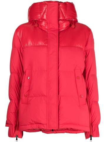 Moncler - Etival padded down jacket - women - Polyimide/Polyamide/Bison Down/Coque Feather - 3 - Red