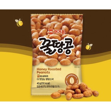 韓國🇰🇷MeogeoBon 蜂蜜花生 40g 蜂蜜烘烤花生 韓國花生零食 花生豆 小包零食