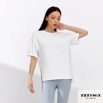 XEXYMIX ice Feather 2.0不對稱開衩寬鬆 XFK1TS1003 共6色 長版 短袖上衣 TS1003