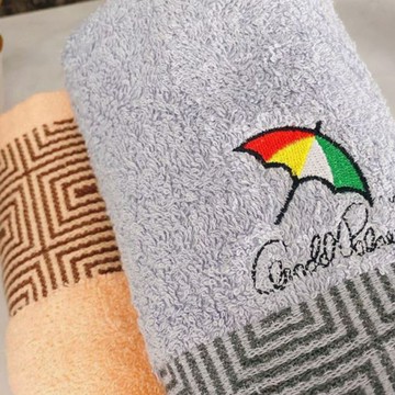 Arnold Palmer 雨傘牌 迴字繡毛巾 FZ-AT3211AP  顏色隨機  12條