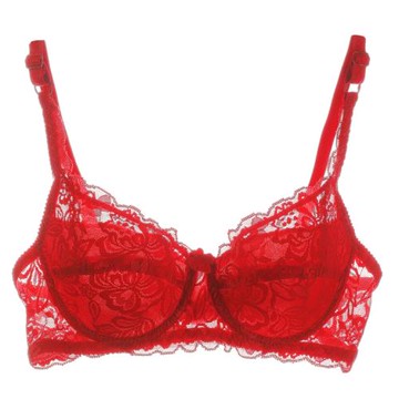 性感超薄文胸胖mm輕薄舒適大碼薄款蕾絲內衣女大胸顯小胸罩無海綿