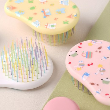 Pandora's Beauty Box｜【插畫家聯名款】乾濕兩用隨身梳(粉/白/黃)