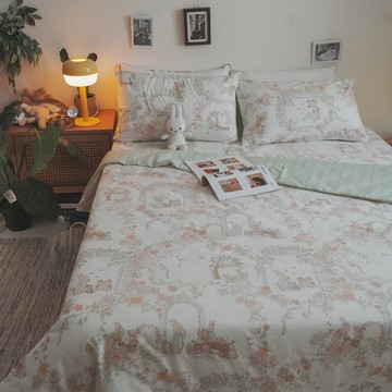 兔兔花園 100%精梳棉 床包組 台灣製造【超取限一組】