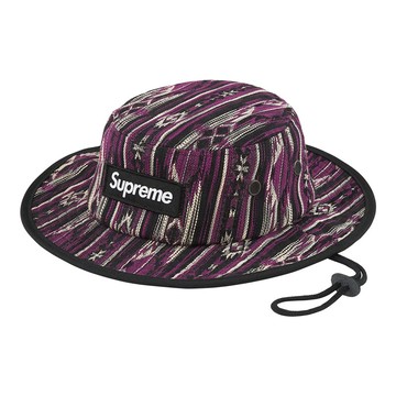 SUPREME FW22 Woven Pattern Boonie 漁夫帽 (紫色)