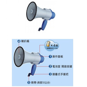 聖岡科技 多用途大聲公 HO-705A 營業用 擴音器 喊話器 賣場大聲公 可錄音 超取最多 2 台