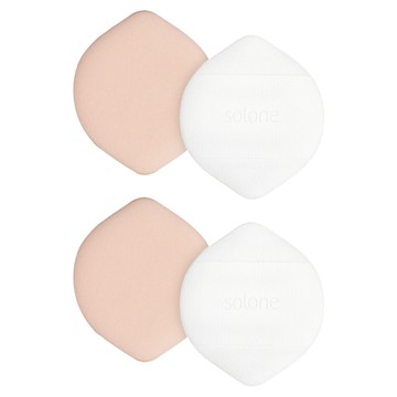 Solone 台灣公司貨 檸檬慕斯氣墊手指撲 2個  膚色  2組