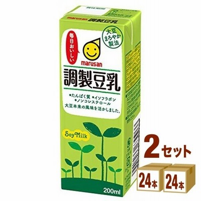 マルサン 調整豆乳パック 200ml×48本