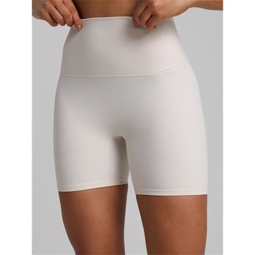 歐美裸感瑜伽短褲速干透氣緊身運動熱褲女高腰彈力提臀健身褲訓練