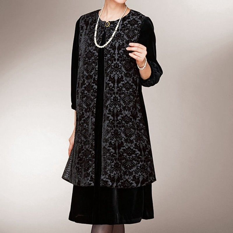 ベルーナ オパールベルベットワンピース サンジーナ 黒系 M レディース 通販 Lineポイント最大get Lineショッピング