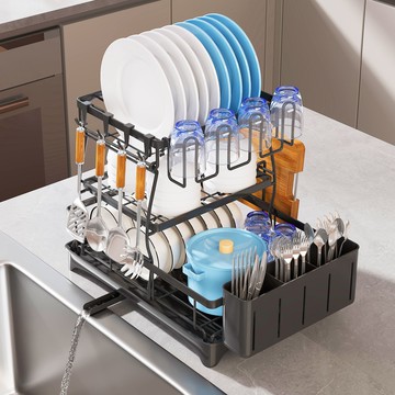 碗碟瀝水架家用可拆卸水池旁碗筷刀叉碗盤餐具檯面收納碗架置物架